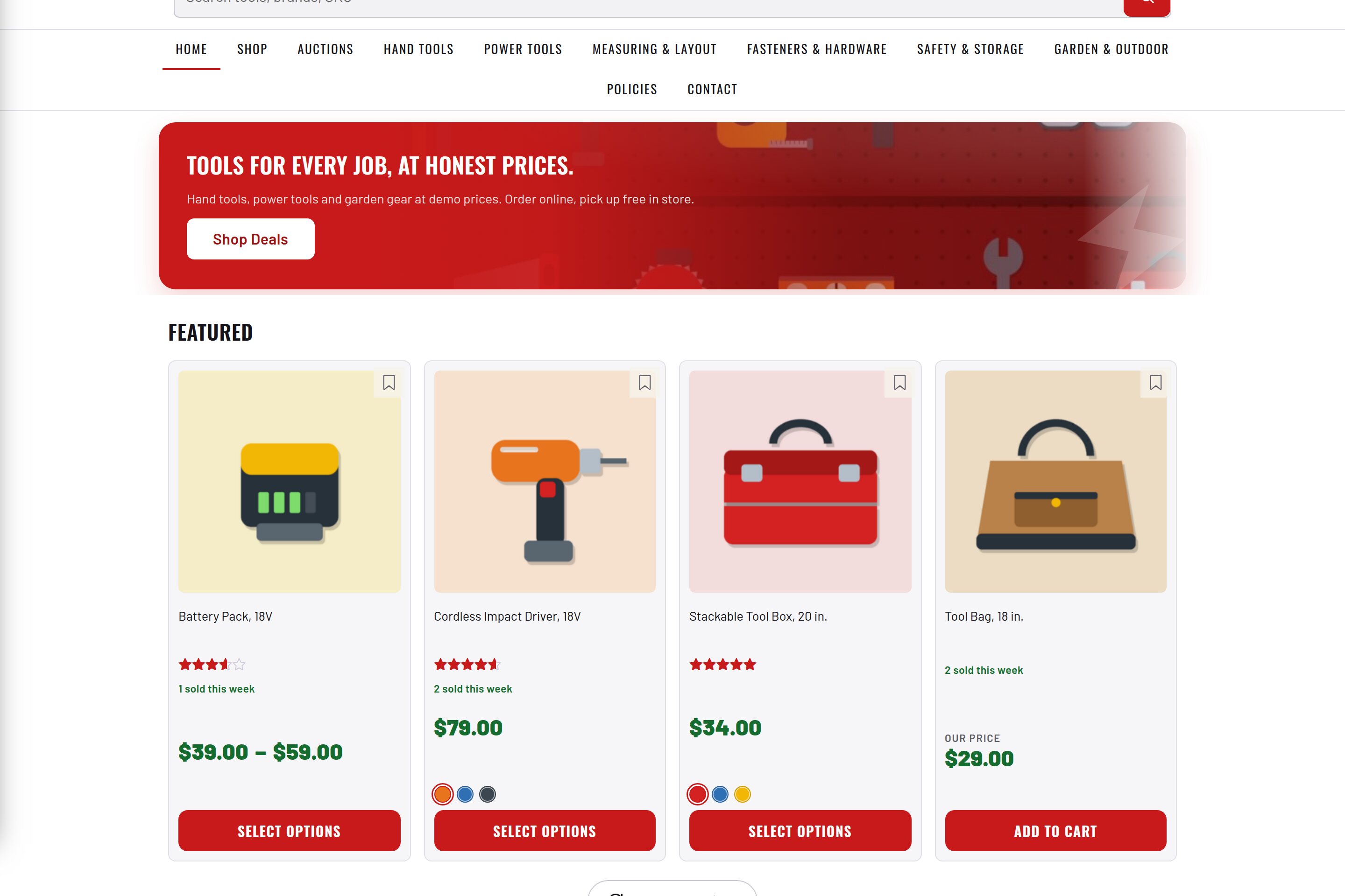 Theme — Appearance → Customize