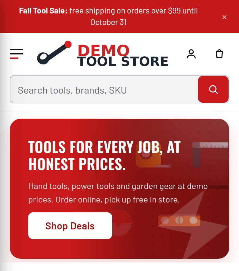 Promo: What customers see on a phone