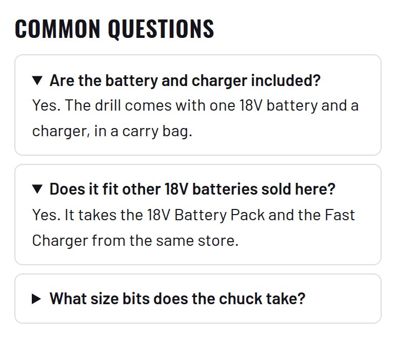 Schema: What customers see on a phone