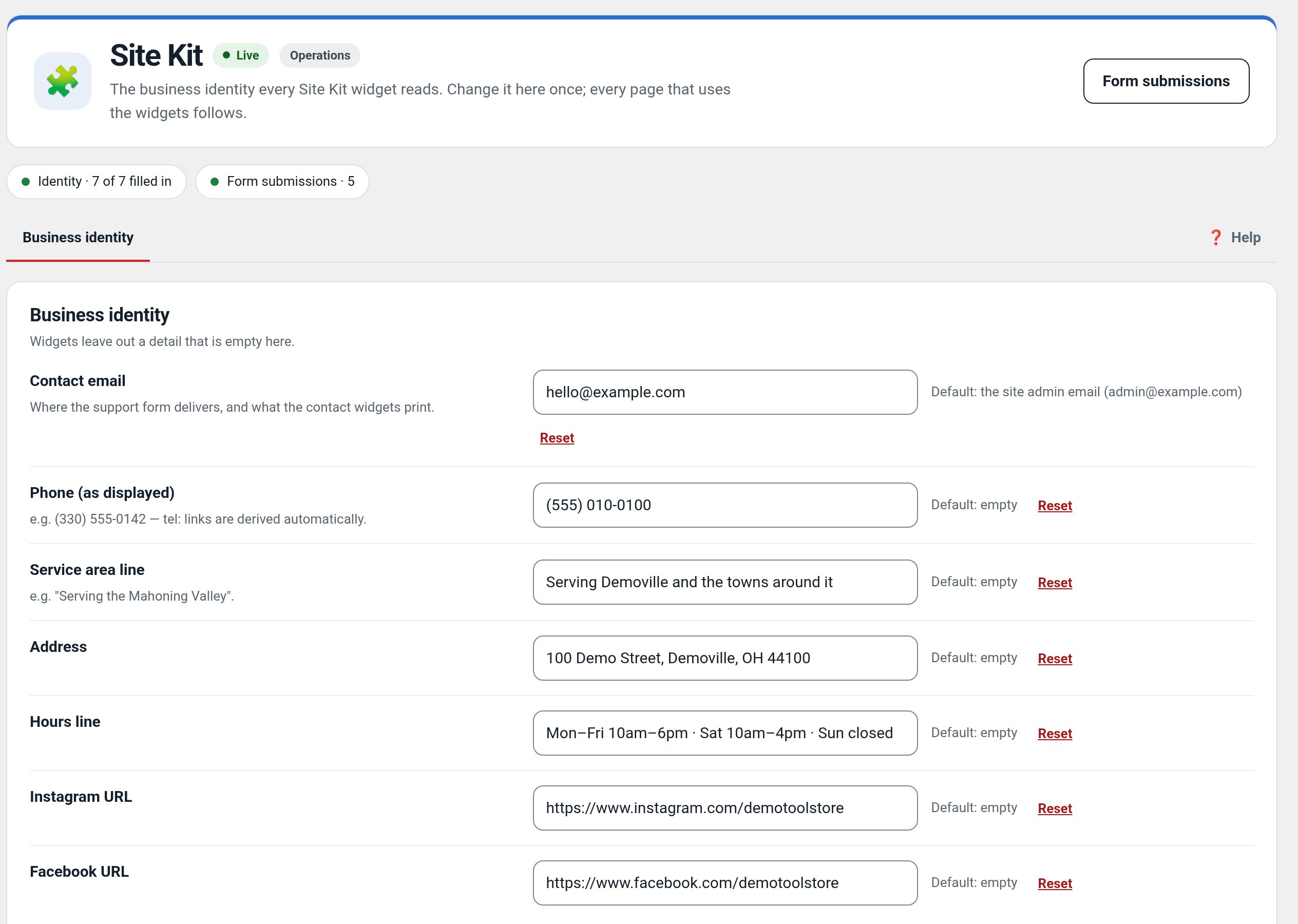 Site Kit in wp-admin
